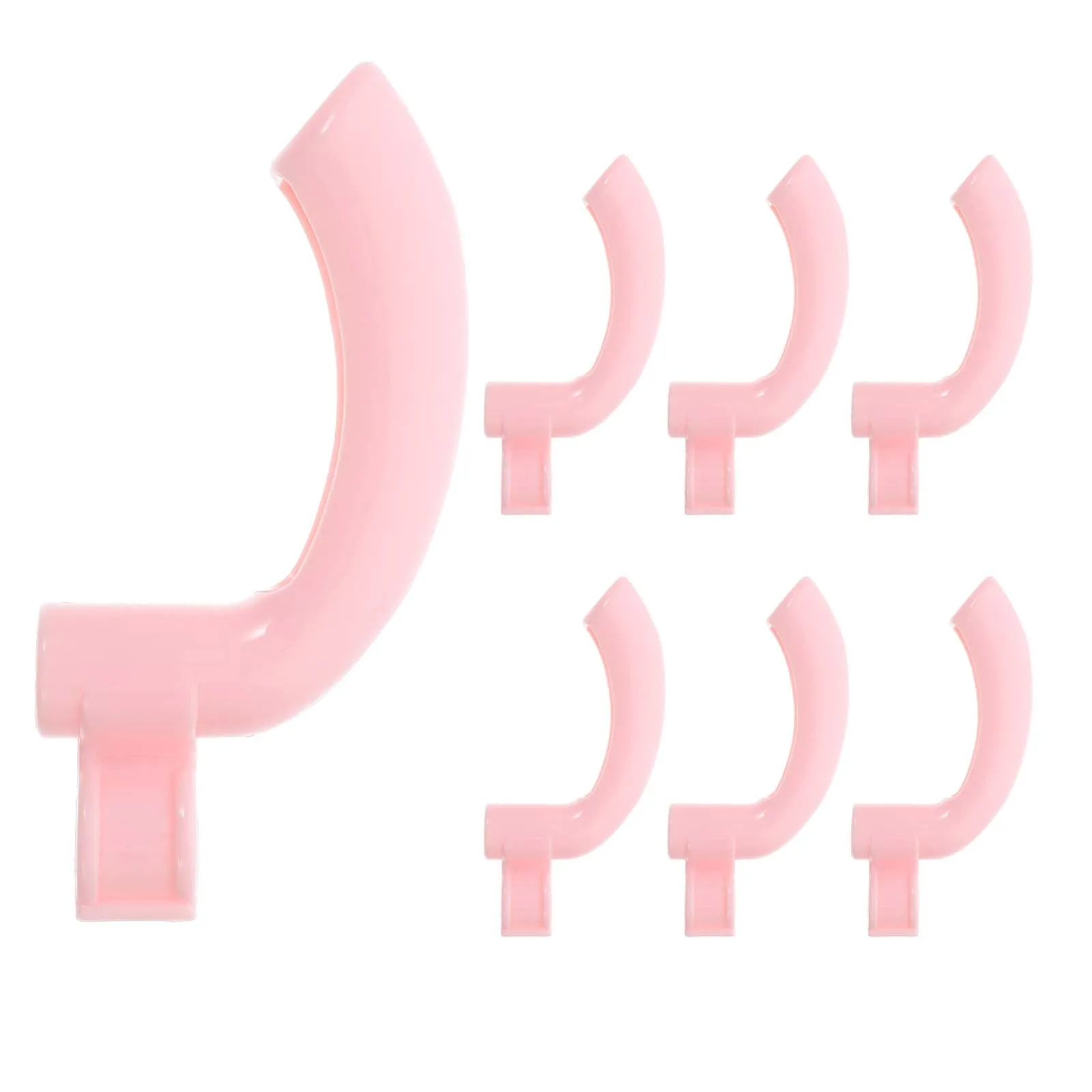 

10pcs Dustpan Handle End Cap Thicken Plastic Broom Gripper Pink Replacement Sweeping Tools Home Cleaning Accessories