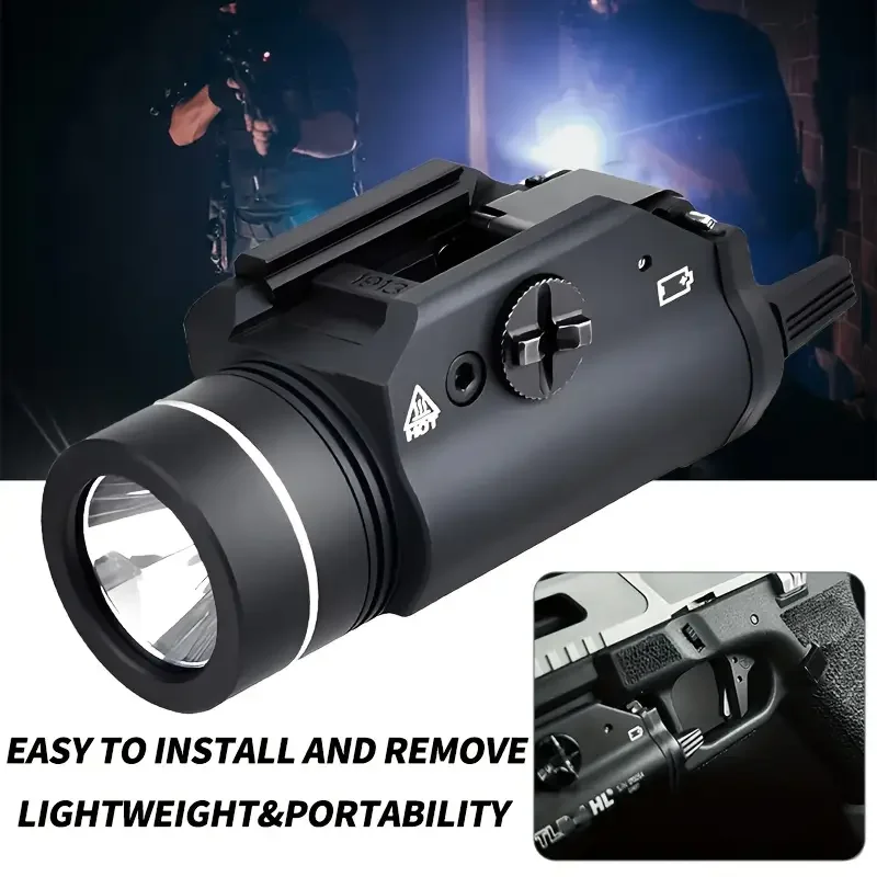 Tactical Flashlight TLR1-1 Gun Flashlight Metal 1000 Lumens Pistol Light 20mm Glock 17 Airsoft Rifle TLR1 Light