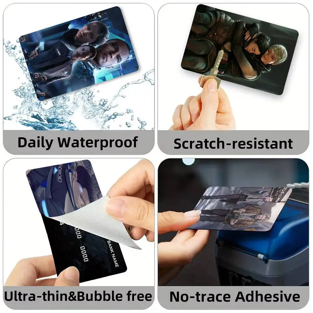 Game D-Detroit Become Human Credit Card HD Stickers Small Chip Waterproof Sticker Game Card Decal Gift