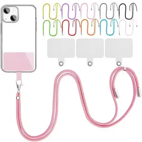 조정 가능한 분리형 목 코드 매는 밧줄 스트랩 전화 매는 밧줄 Carabiner 모바일 키용 카드와 호환 펜던트