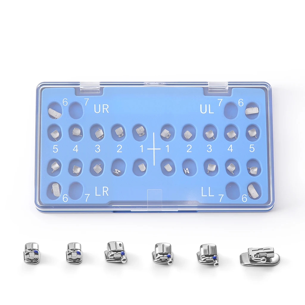 5 Boxen AZDENT Dental Orthodontic Self Ligating Bracket Braces Monoblock Base mit 1st Molar Buccal Tubes MBT/ROTH 022 Hooks 345 – Detail 9