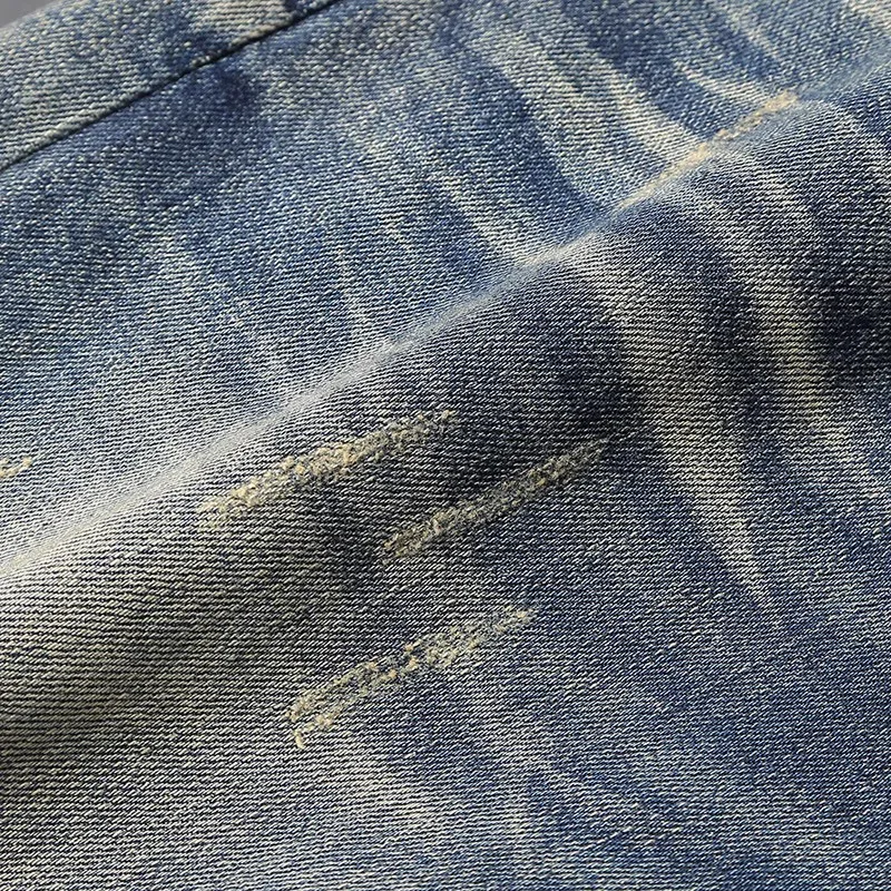 Summer Fashion Designer Men Jeans High Quality Retro Washed Elastic Slim Fit Ripped Short Jeans Vintage Casual Denim Shorts Men