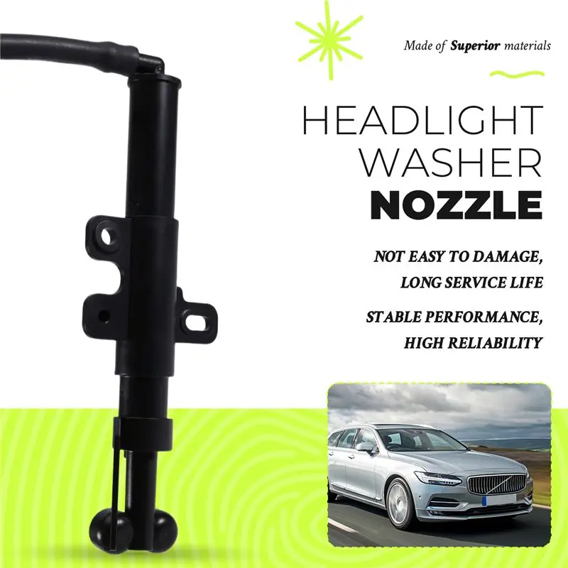 For Volvo V90 S90 MK2 II 2.0T 2017-Headlight Washer Sprayer Nozzle Actuator 31364192 31364193 Car Bumper