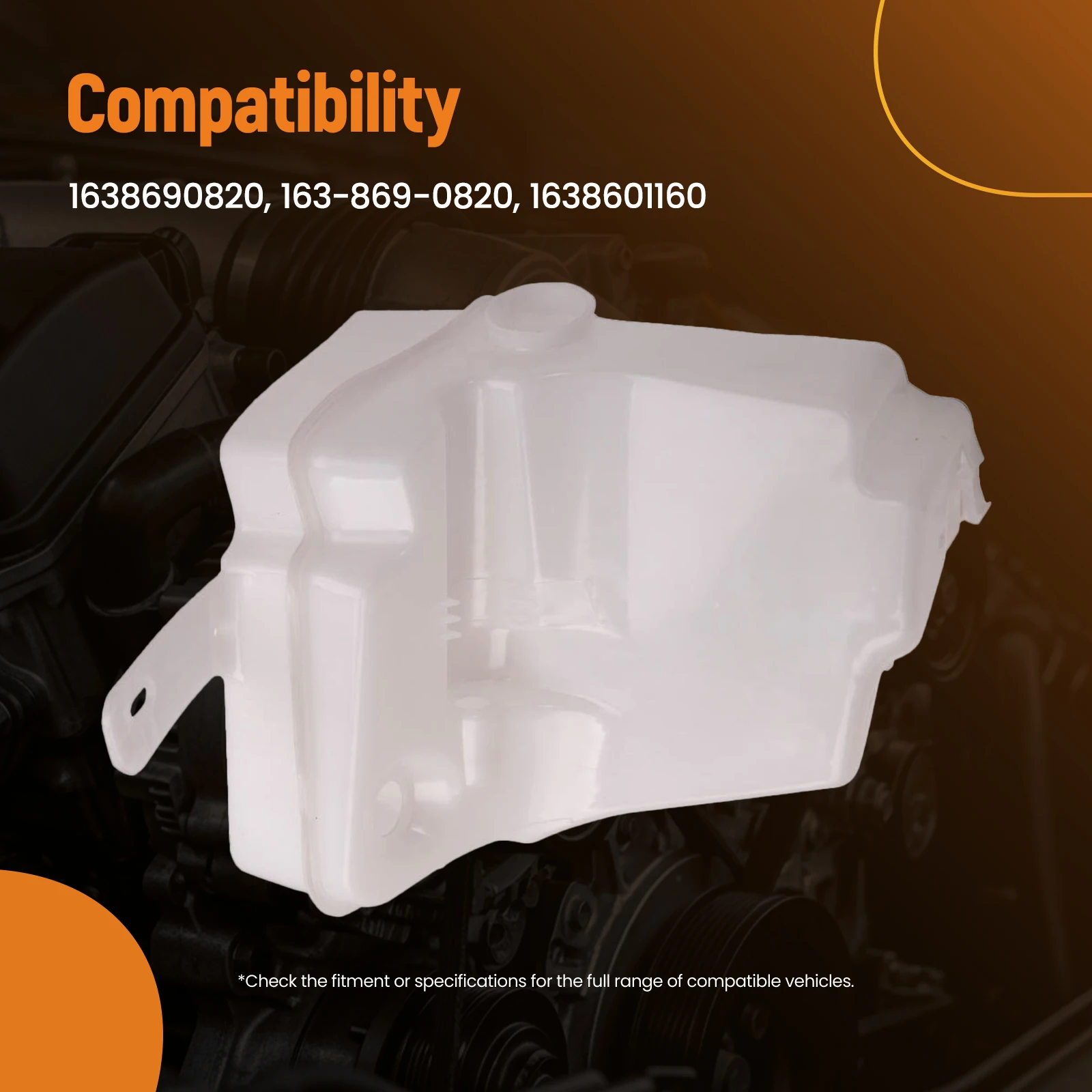 Windshield Washer Fluid Reservoir tank w/ 4 Holes for Mercedes-Benz ML320 ML500 New