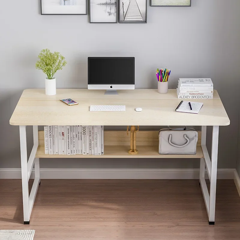 Escritorio de computadora exquisito, escritorio sencillo para escribir, mesa larga para dormitorio, escritorio de sobremesa