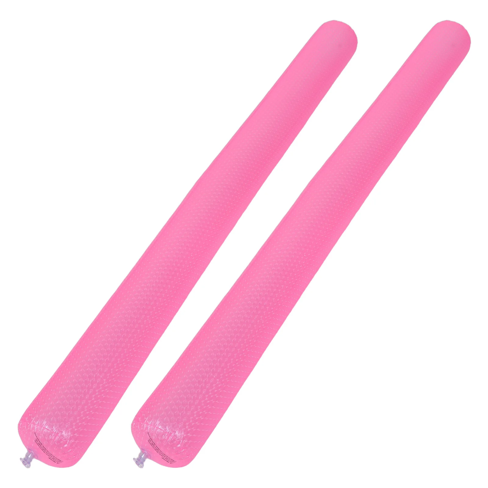 قطعتان من نودلز حمام السباحة الوردية القابلة للنفخ - عصا سباحة ناعمة لدعم الذراع للبالغين، رؤية معززة، استخدام آمن في حمامات السباحة