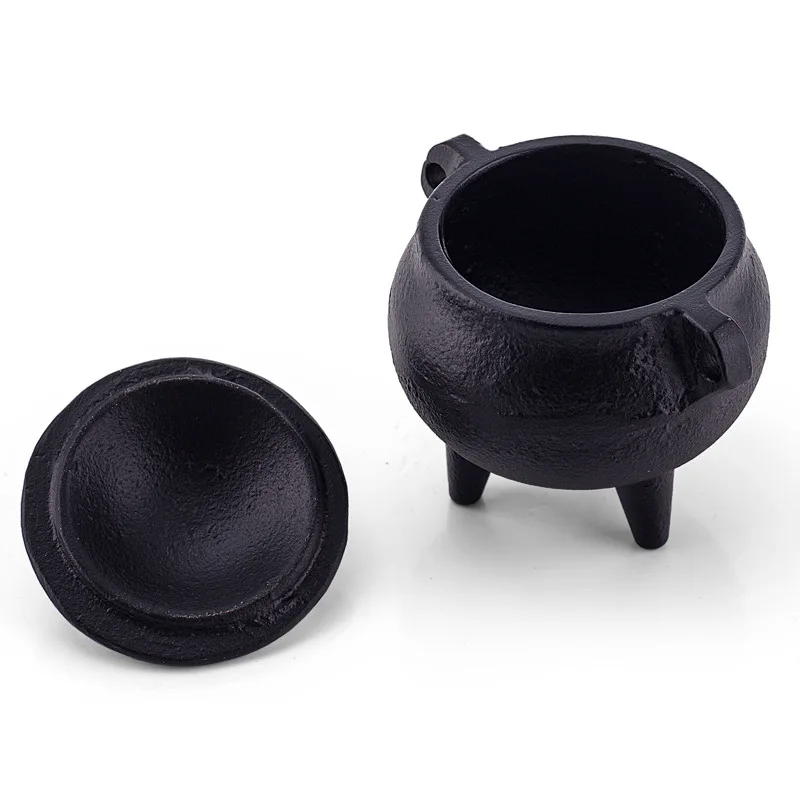 Cast Iron Mouse Tail Grass Small Combustion Stove Ironware Incense Stick Stove Cast Iron Fragrance Bowl Halloween Decoration New