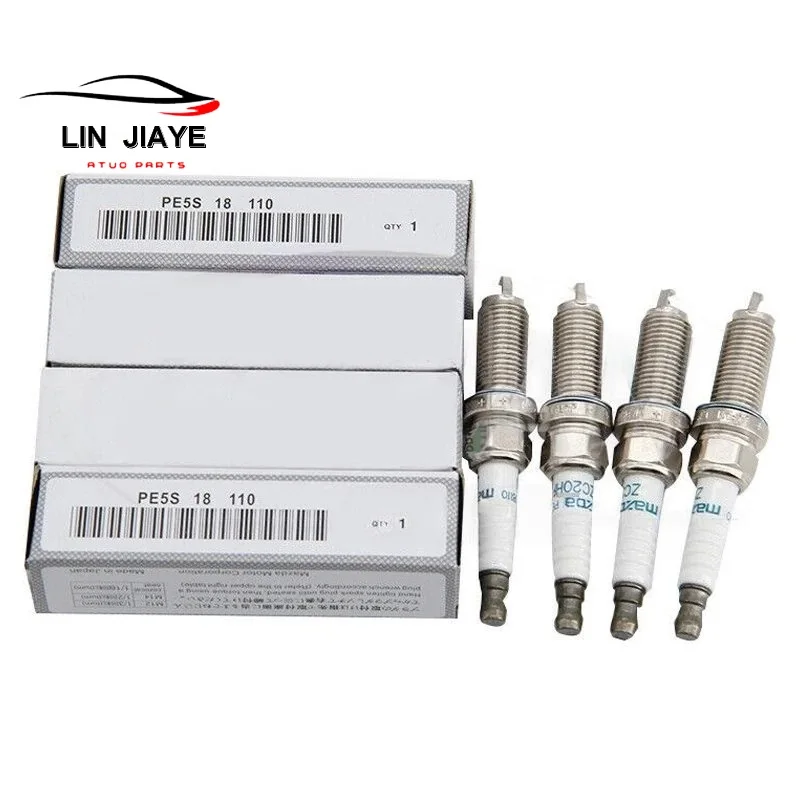 New 4/8pcs Iridium Spark Plug PE5S-18-110 ZC20HPR11 for Mazda 2 3 6 CX-3 CX5 MX-5 1.5 2.0 2.5 Car Plug ZC20HPR11 PE5S18110