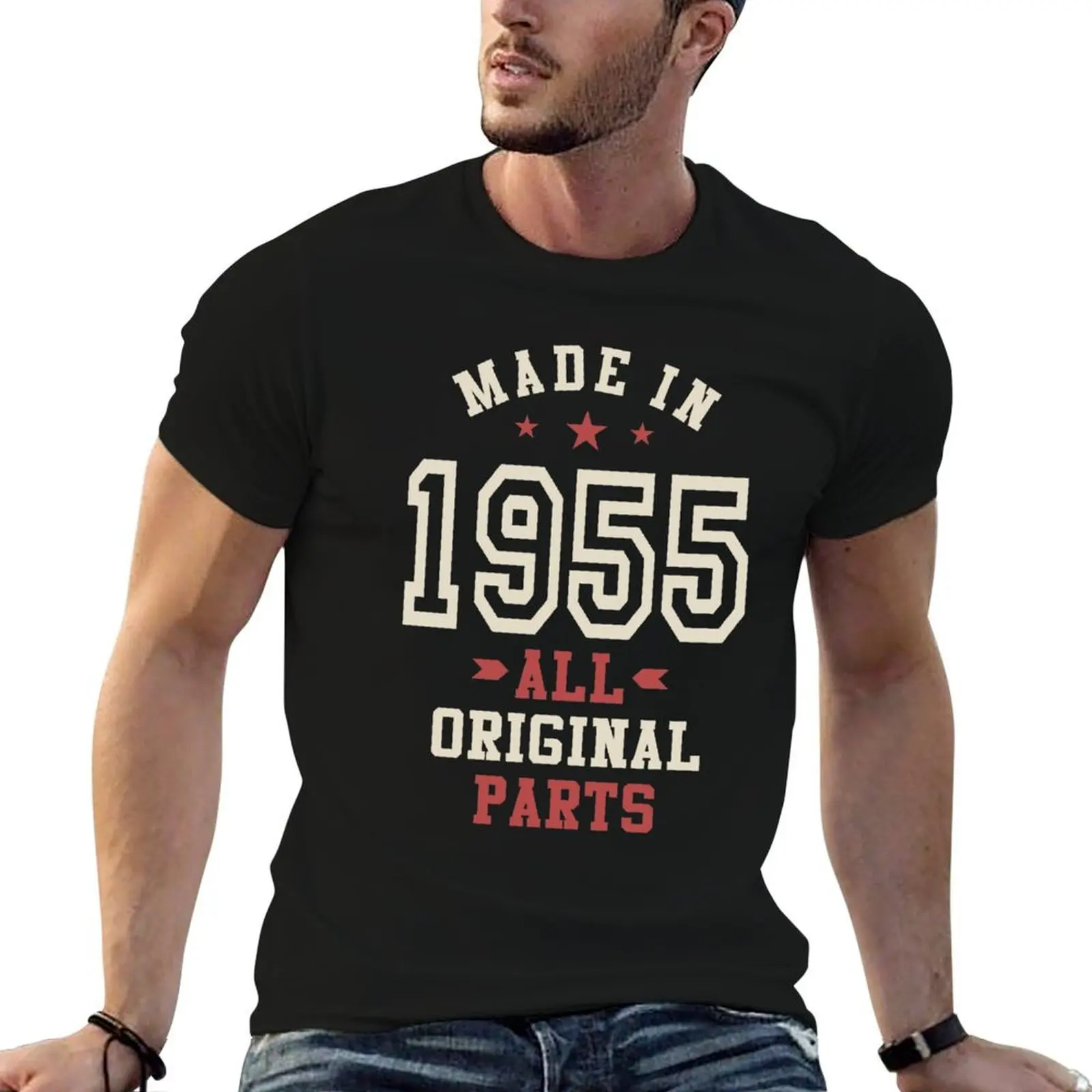 Made in 1955 All Original Parts T-Shirt cotton t shirts high quality man t shirt graphic T-Shirt