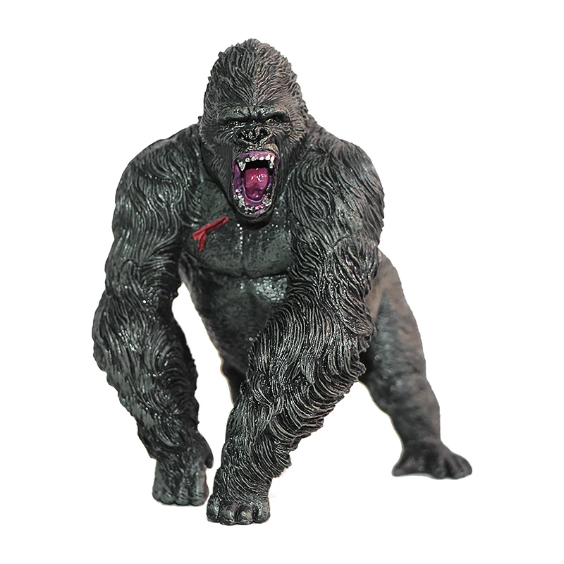 固体のリアルな動物の静的モデル-ブラック-ランページ-グレート-エイプス-フィギュア-ディスプレイ-ピース-教育用教材のおもちゃ-全年齢向け