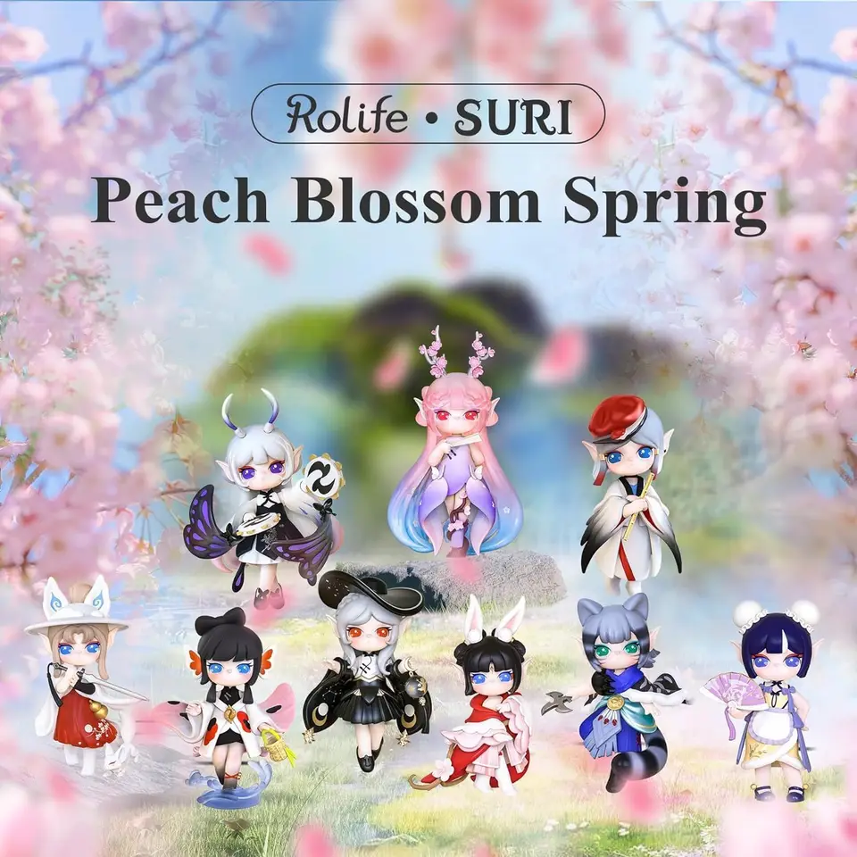 Rolife スリ桃の花ナインエルフシリーズブラインドボックス人形