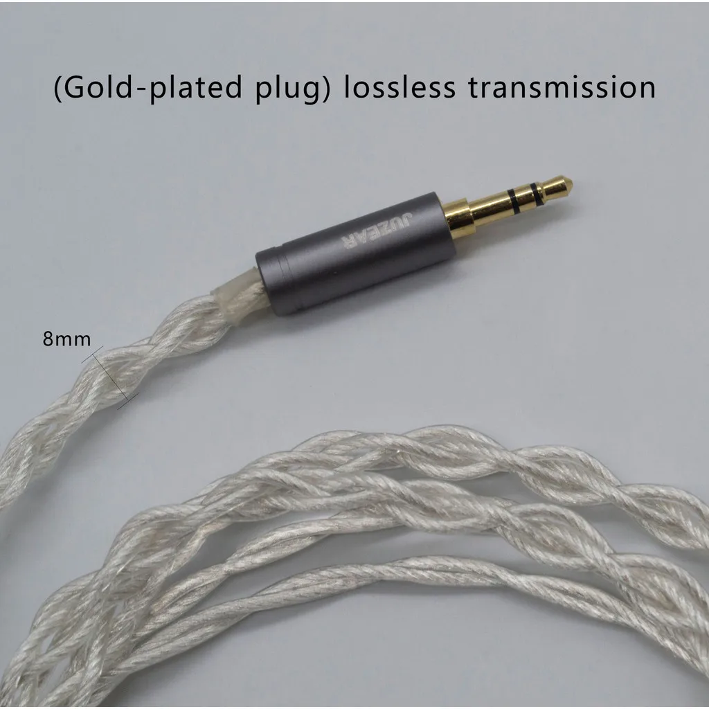 Juzear limpid iem kabel 4-adrig 18 awg 6n ofc kupfer versilbert 2, 5 3,5mm stecker 2-polige kopfhörer upgrade kabel butterfly 41t