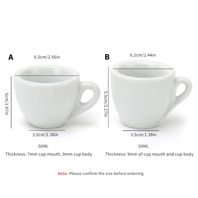 Porcelain Espresso Cup Set 50ml Cappuccino Coffee Mugs express Shots Cup  with Saucer Delicate Coffee Accessories - AliExpress 15