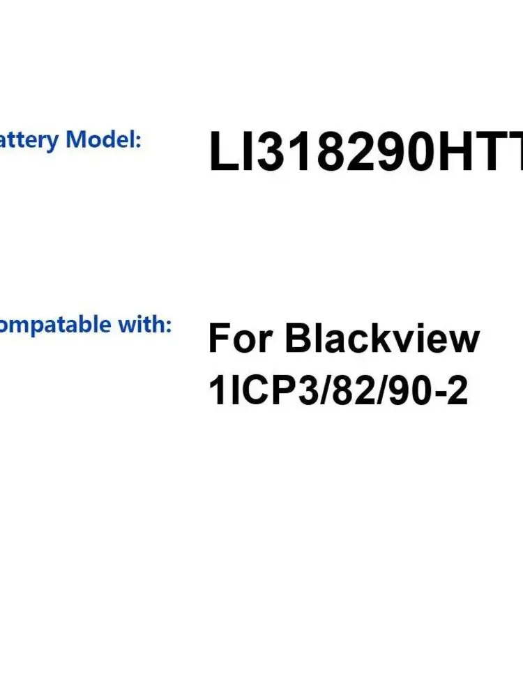 

Аккумулятор для планшета LI318290HTT долговечный 8380 мАч для Blackview 1ICP3 82 90-2