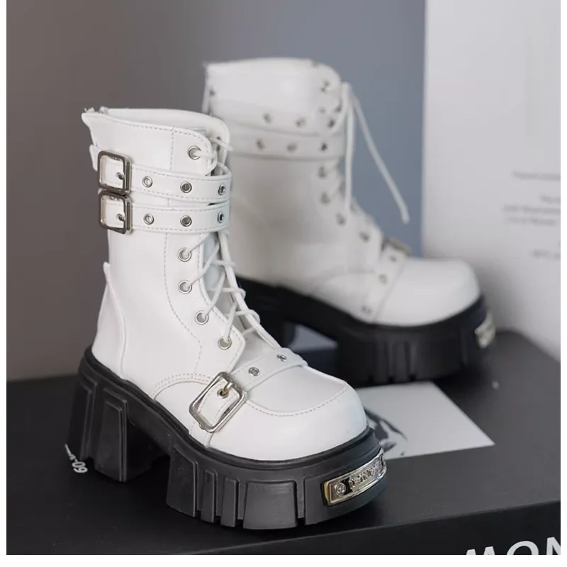 

BJD Doll Shoes For ID75 Doll Fashion Black Shoes Thick Soled Tall Boots Doll Accessories DIY Gift