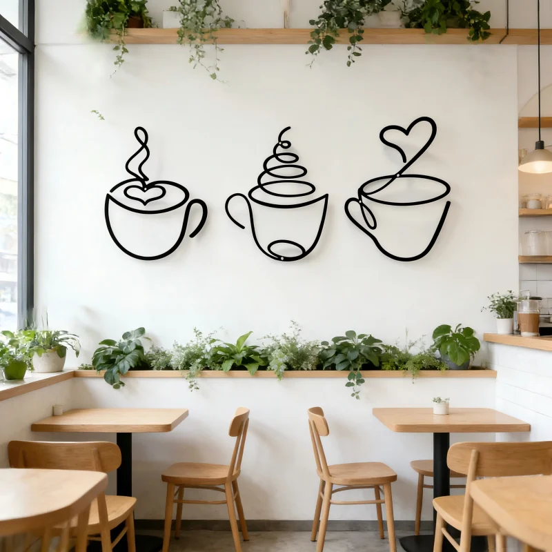 Décoration murale 3 pièces en  - Coffee Tea Mugs avis et prix