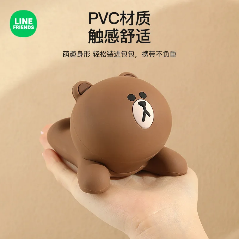 Kawaii Line Friends Mobile Phone Holder Cartoon Brown Doll Tablet Stand Gift Cute Cony Lazy Bracket Girl Desktop Ornaments