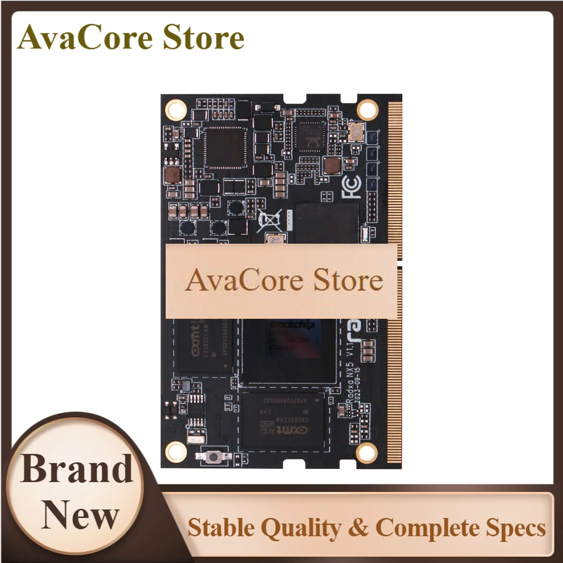 AvaCoreRadxa Nx5 Rk3588s 8-core Cpu Compute Module, 8k And 260-pin Sodimm Golden Finger Connector, Single Board Computer