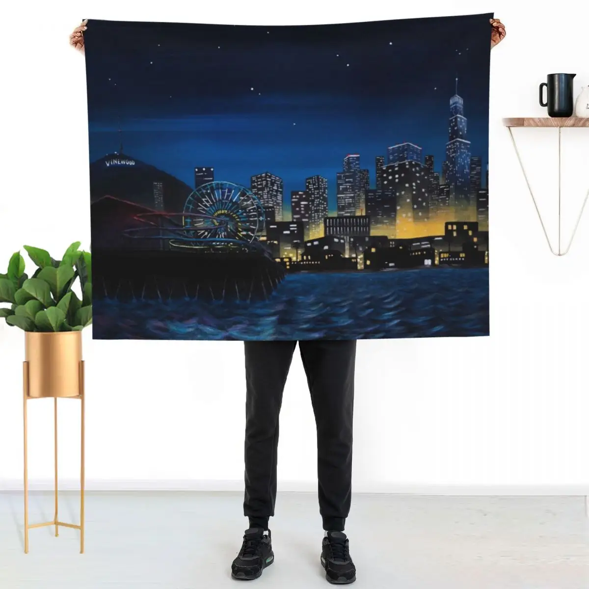 Del Perro Throw Blanket Soft Beds Multi-Purpose Soft Plaid Luxury Designer Luxury Throw For Decorative Sofa Blankets