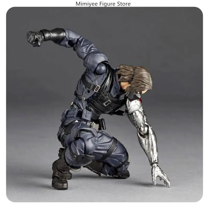 14cm Marvel Winter Soldier Articulated Mechanical Arm Warrior PVC Action Figure Statue Desktop Decoration Gift​