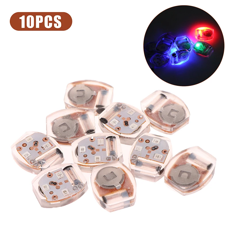 10Pcs Shoe Light Movement Collision Glow Electronics Lamp Accessories Vibrating Light Shoes Parts