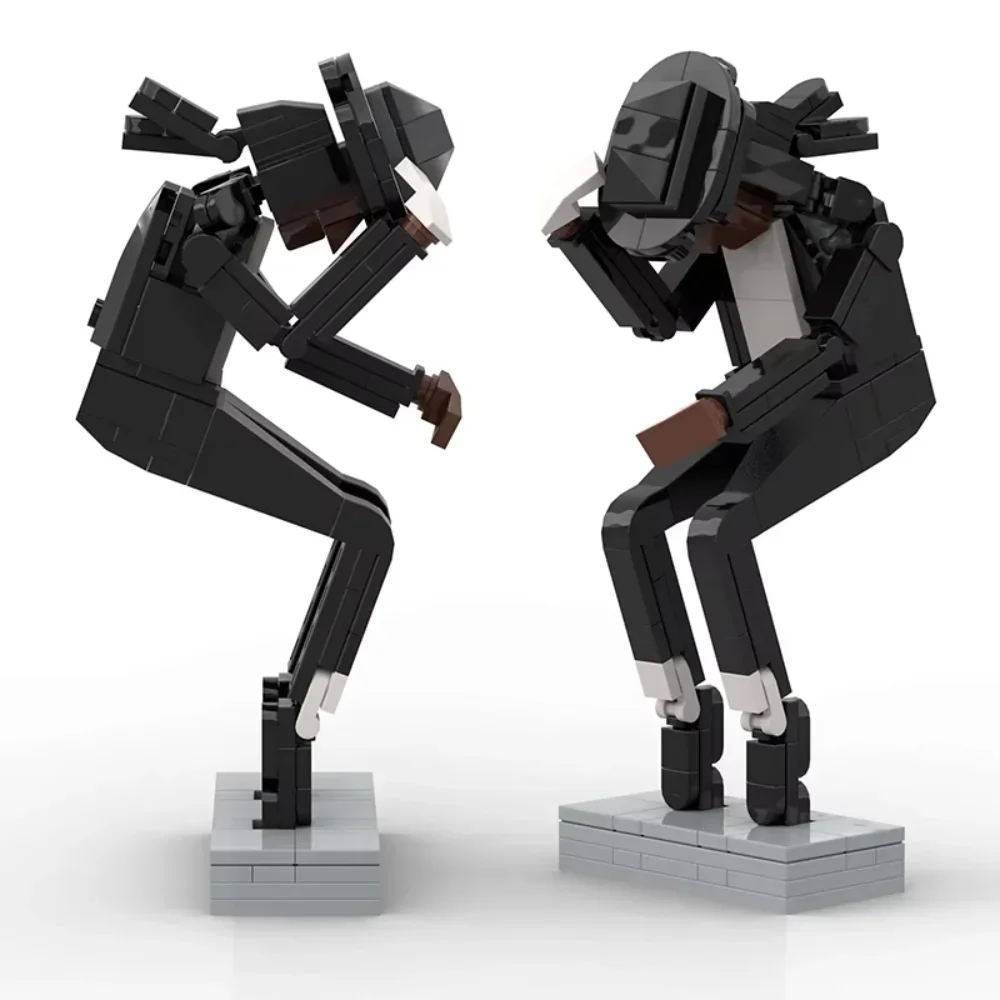 MOC Music Superstar Singers Dancers MJ Model Michael Jacksons Building Blocks Bricks Educational Kids Toys Christmas Gift