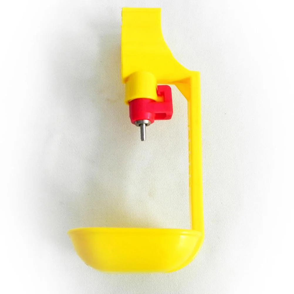 

4Pcs Chicken Drinking Fountains for Home and Commercial Use Auto Drip Poultry Waterer Dispenser for Chickens Goose Duck Yellow