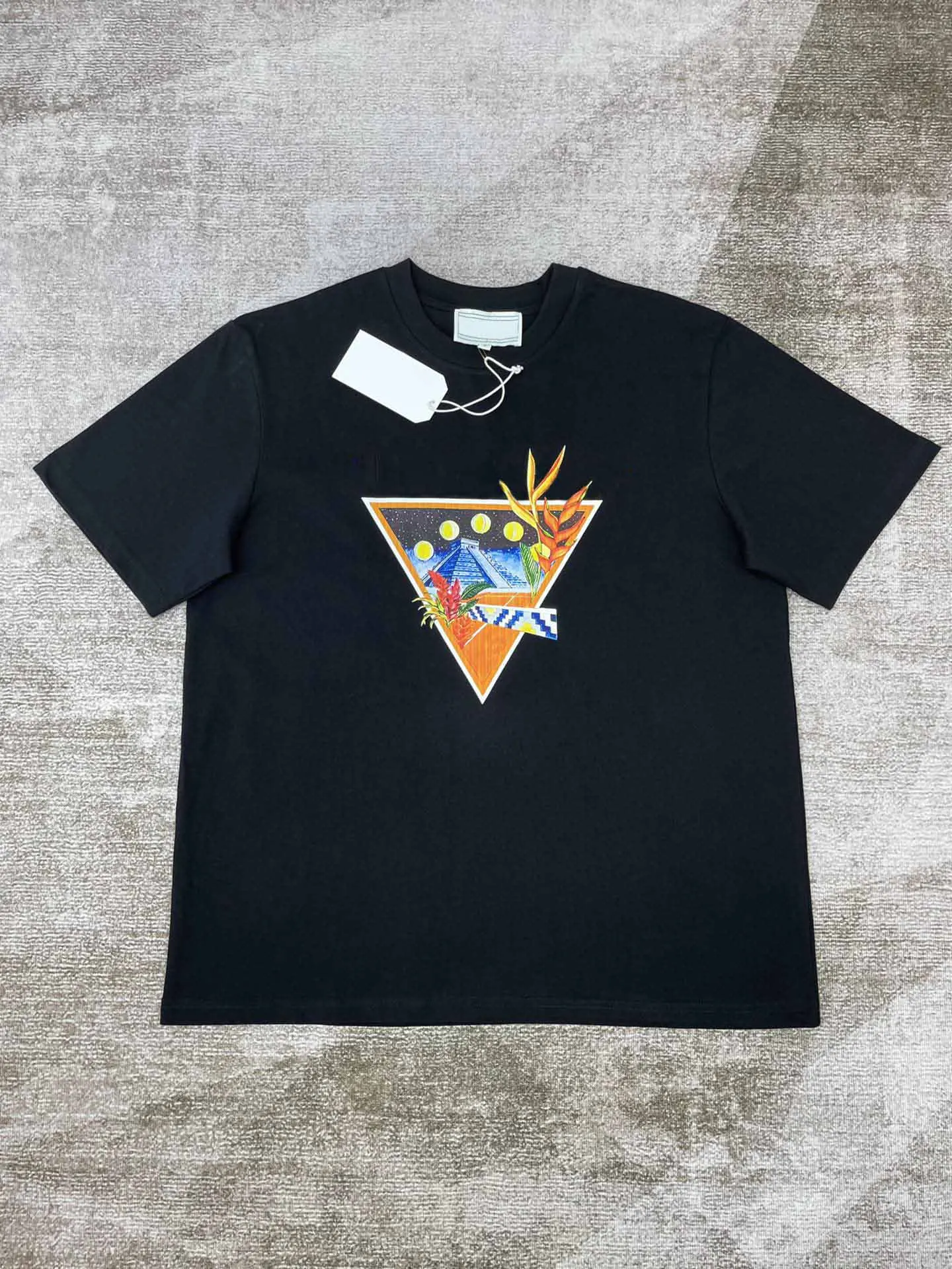 

2025ss Casinoblank Morocco Net Ball Club Pyramid Logo Printed Women Men T shirts tees Streetwear Oversized Men Cotton T shirt