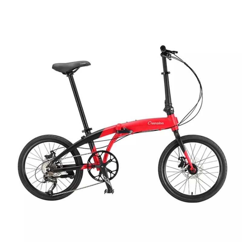 9-speed aluminum alloy folding bike foldable adult city light bicycle  disc brake for commuting comfort men or lady use