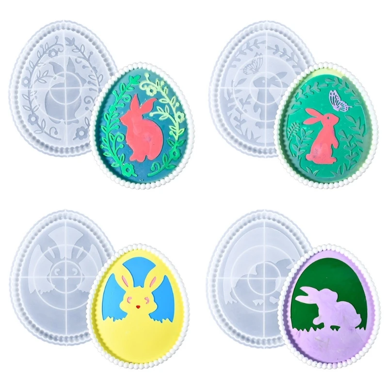 

Easy Release Silicone Holder Plate Mold With Rabbit Designs For Custom Crafting Dropship