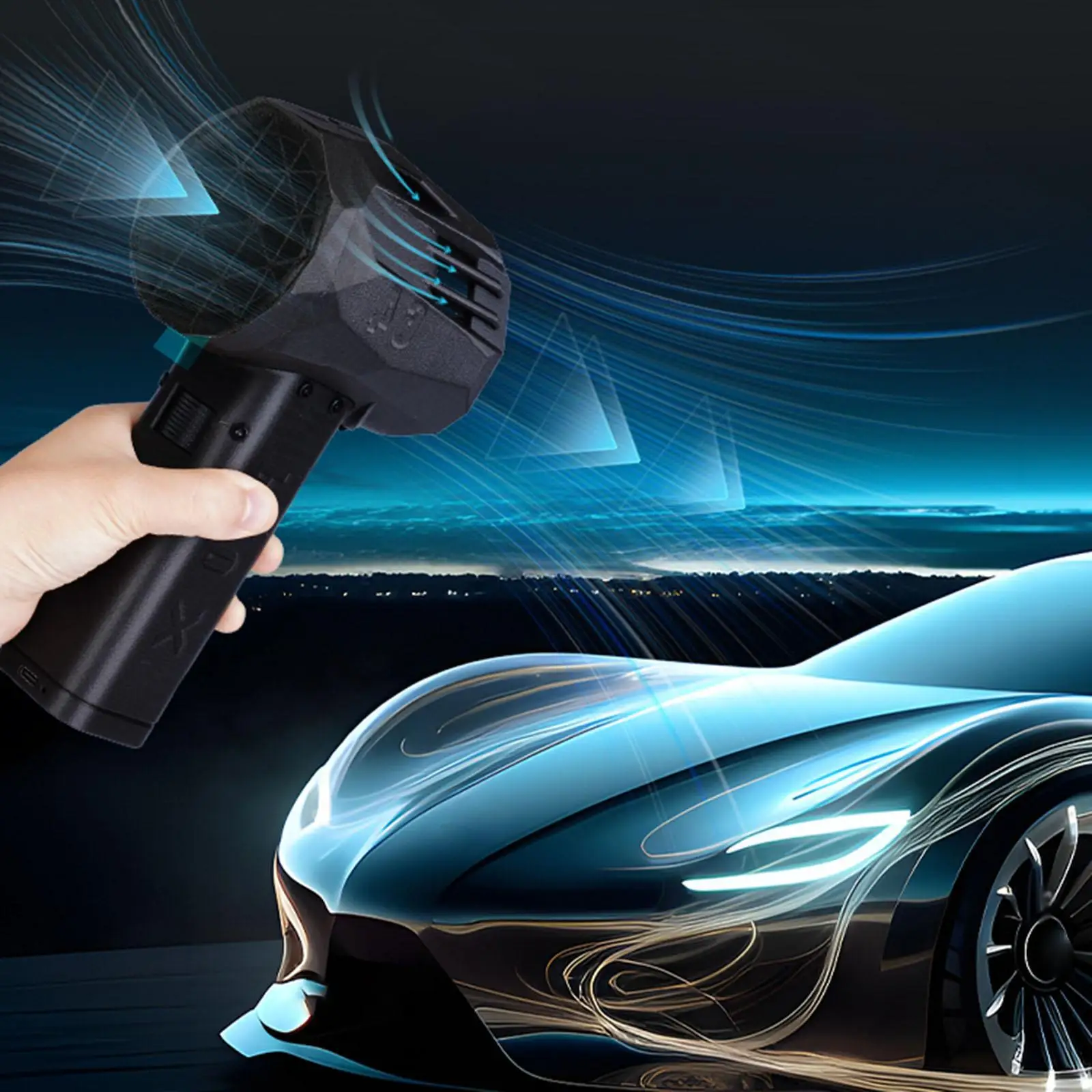 Portable Mini Car Blower for Home Computer Keyboard Cleaning Car Drying