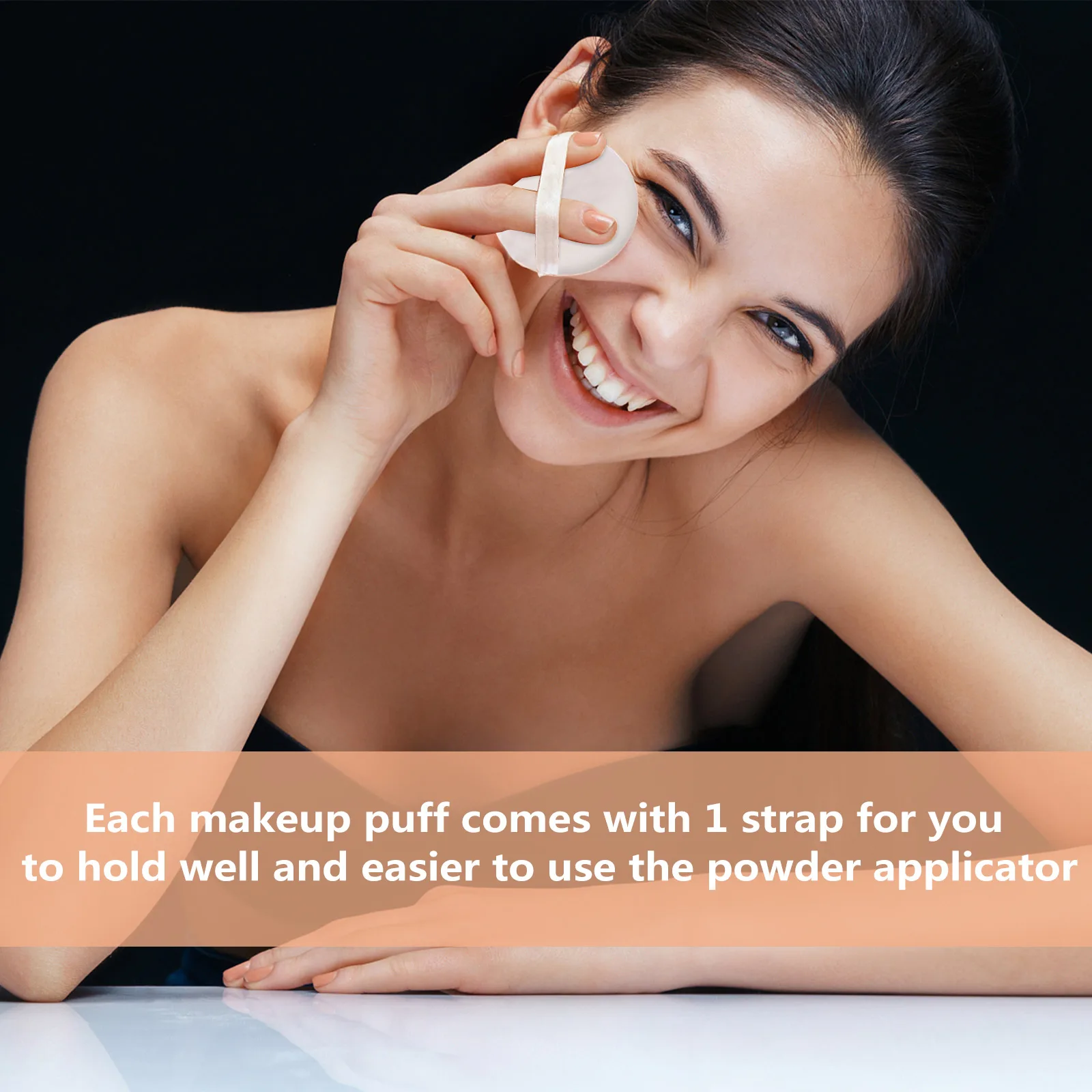 12개입 컨실러 파우더 부드러운 비라텍스 원형 메이크업 스펀지 습식 및 건식 사용 가능 얼굴용 자연스러운 마무리 스펀지