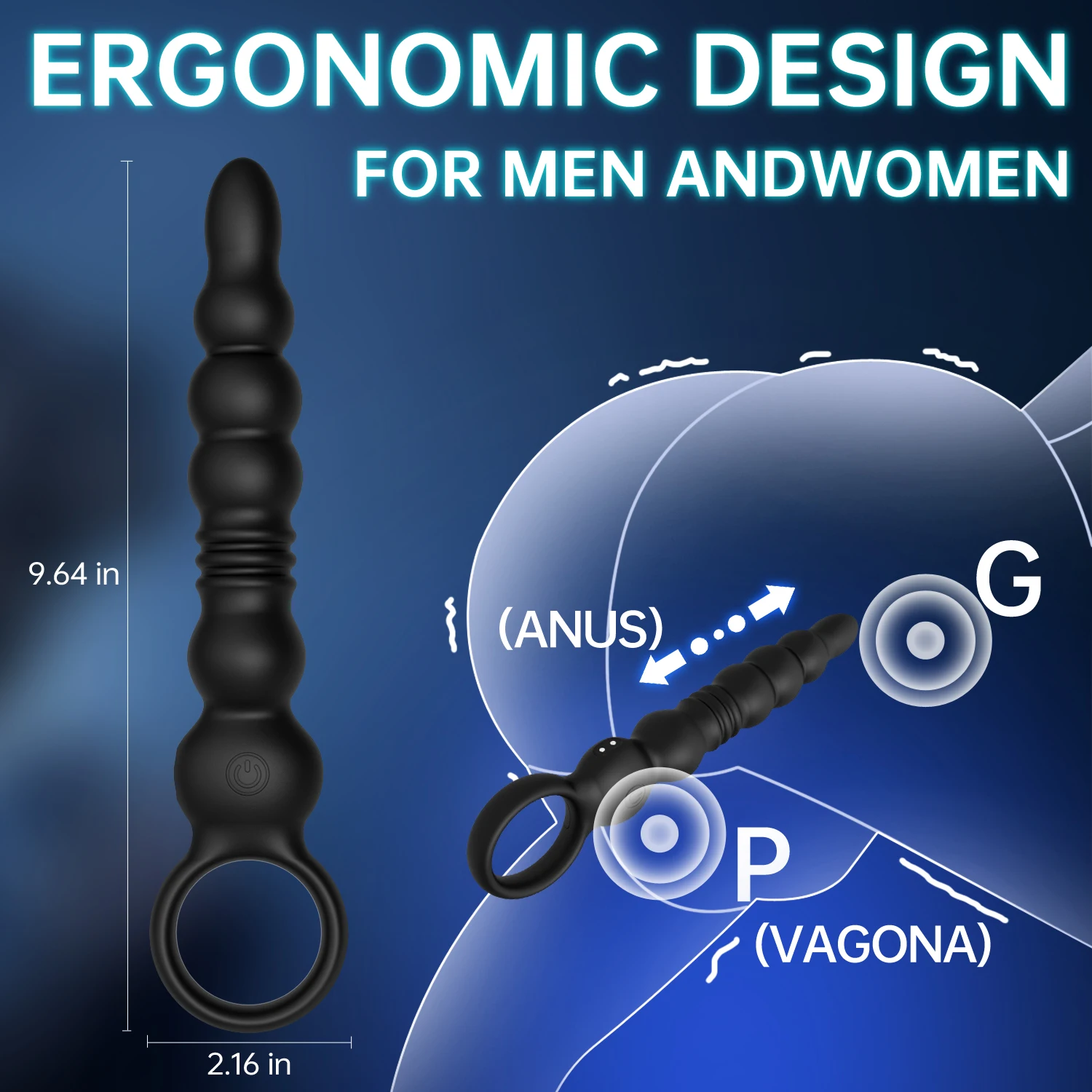 تلسكوبي الشرج الخرز المكونات بعقب هزاز App التحكم Thrusting دسار جهاز تدليك للبروستاتا بوتيسد محفز الجنس لعب للنساء