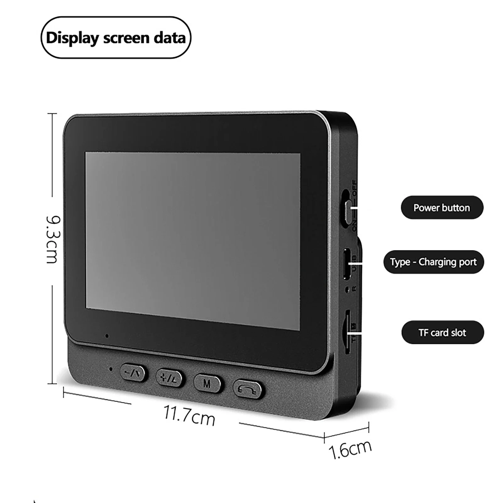 Wireless Video Intercom Doorbell 4.3 inch IPS Screen Night HD Vision Waterproof Door Bell Smart Home Security Visual Doorbell