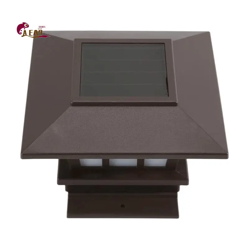 aea9-ソーラーポストランプ屋外防水コラムヘッドライト、庭用ウォールランプ、庭用フェンス景観ランプ、ゲートガーデン用
