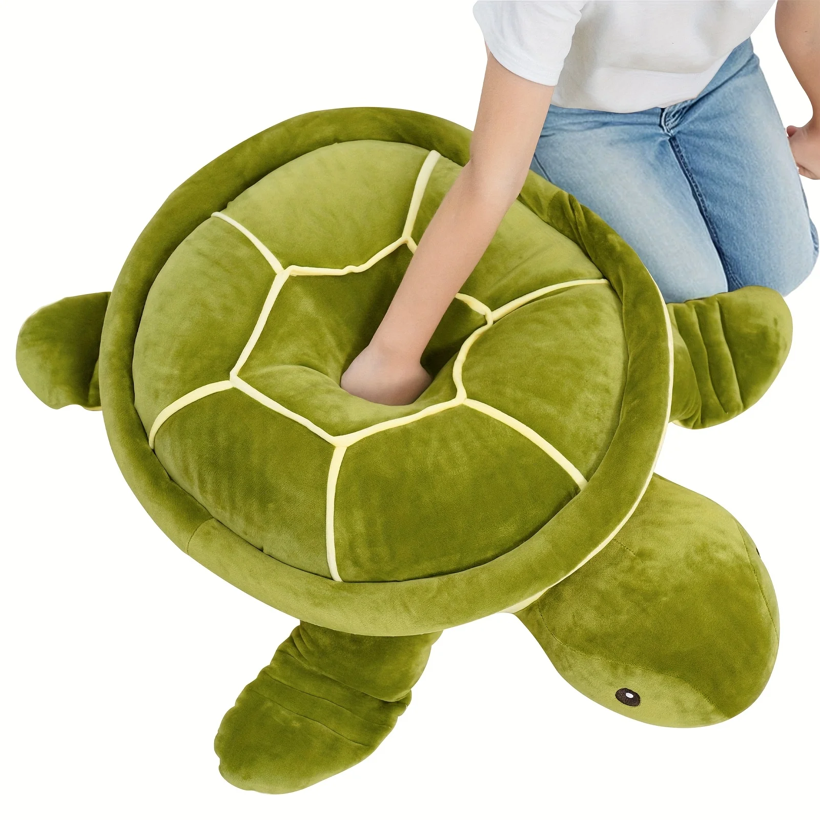 28-inch gigantisch pluche schildpadspeelgoed - ultrazacht oversized oceaanschildpadkussenspeelgoed, PVC-vrij, perfect verjaardagscadeau voor jonge volwassenen,
