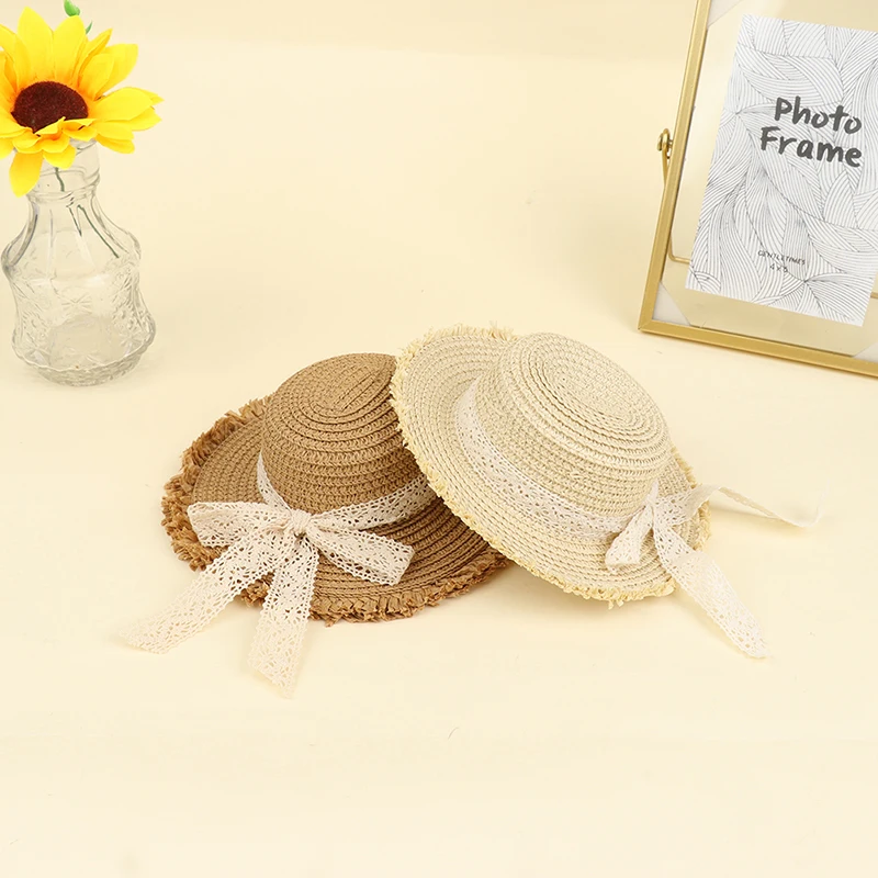 Doll House Doll handmade Straw Hat Sun Cap for 1/6 Doll Accessories Decoration