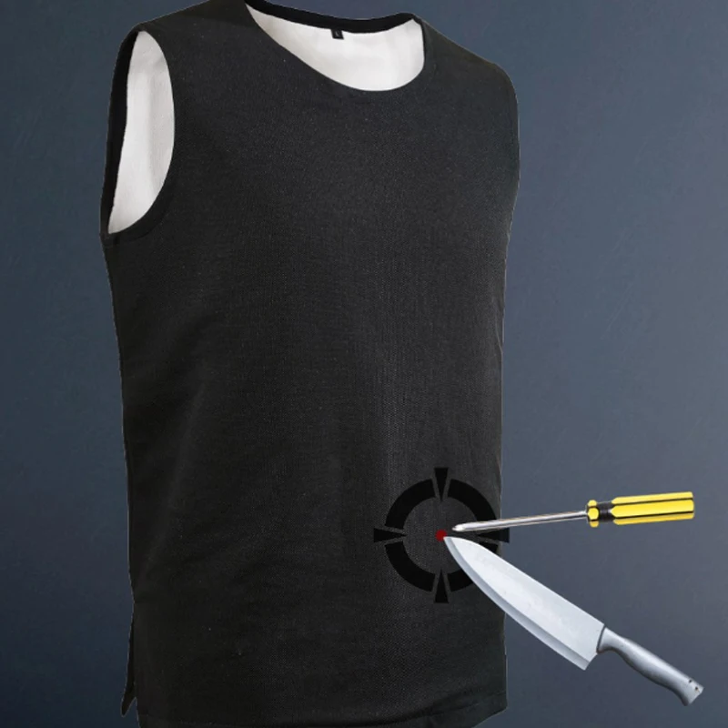 ملابس ناعمة مضادة للطعنة، بدلة دفاع عن النفس، سترة تكتيكية، رفيعة للغاية، غير مرئية، سترة حماية خفيفة الوزن ضد الإضراب