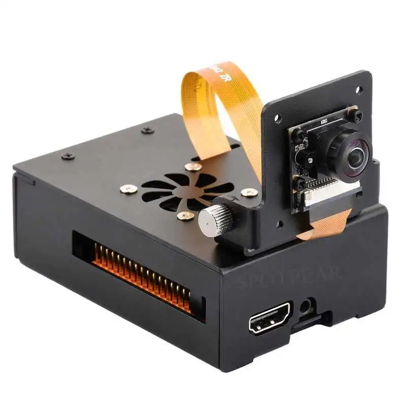 Special heat dissipation shell aluminum alloy material cooling fan camera bracket for RDK X5