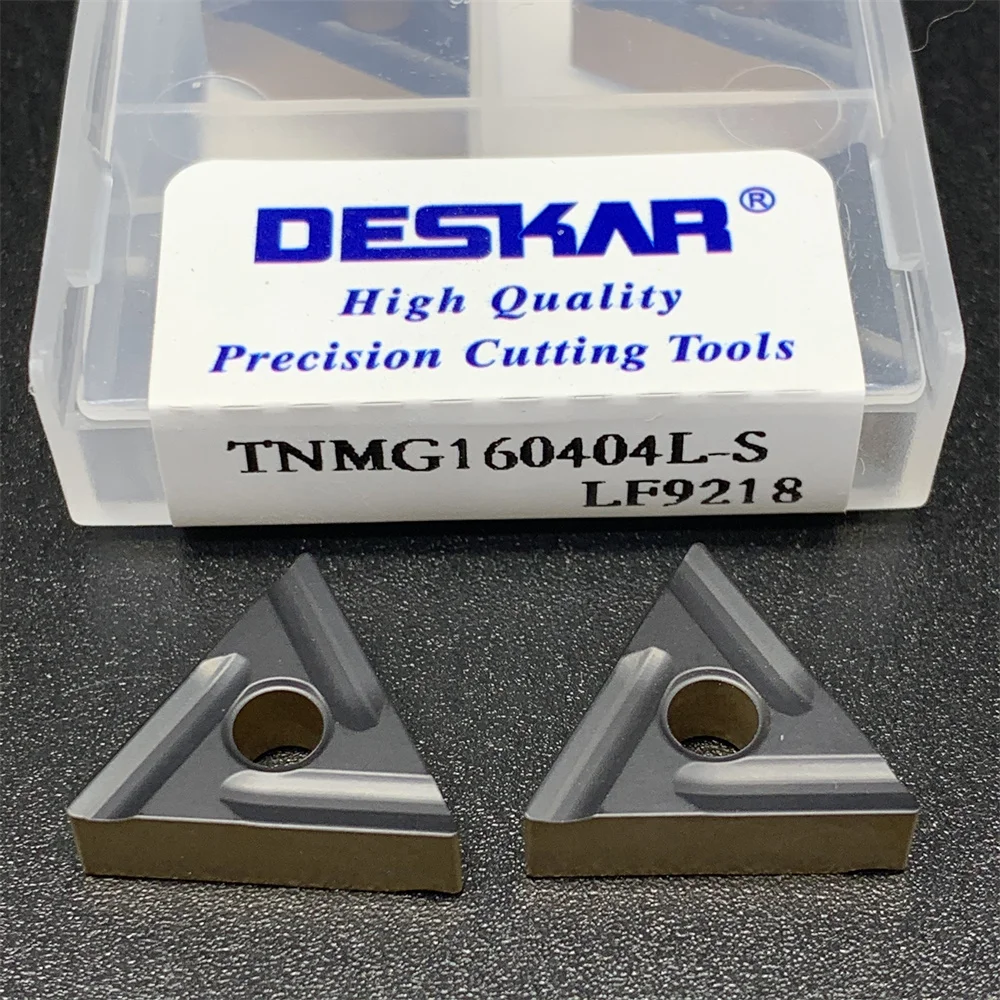Deskar 100% Original 10Pcs TNMG160404R-S LF9218 TNMG160404L-S LF9218 TNMG160408R-S LF9218 Carbide Inserts Metal Turning Tools