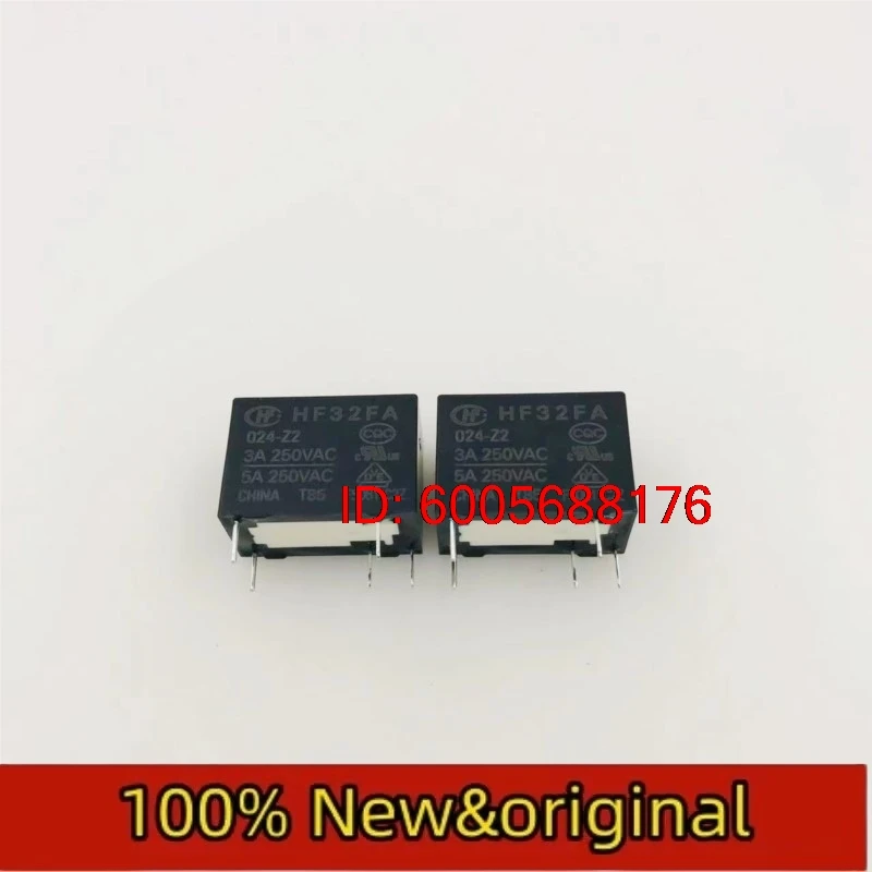 10PCS JZC-HF32FA-024-Z2 24VDC One set conversion 5-pin 3A250VAC2 pin position Hongfa relay Original & Brand New