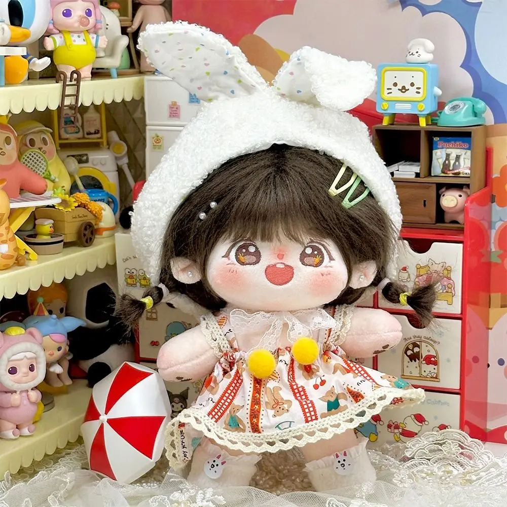 20 cm Baumwolle Puppe Dress Up Spielzeug Puppe Männliche und Weibliche Plüsch Coole Herbst Winter Puppe Set