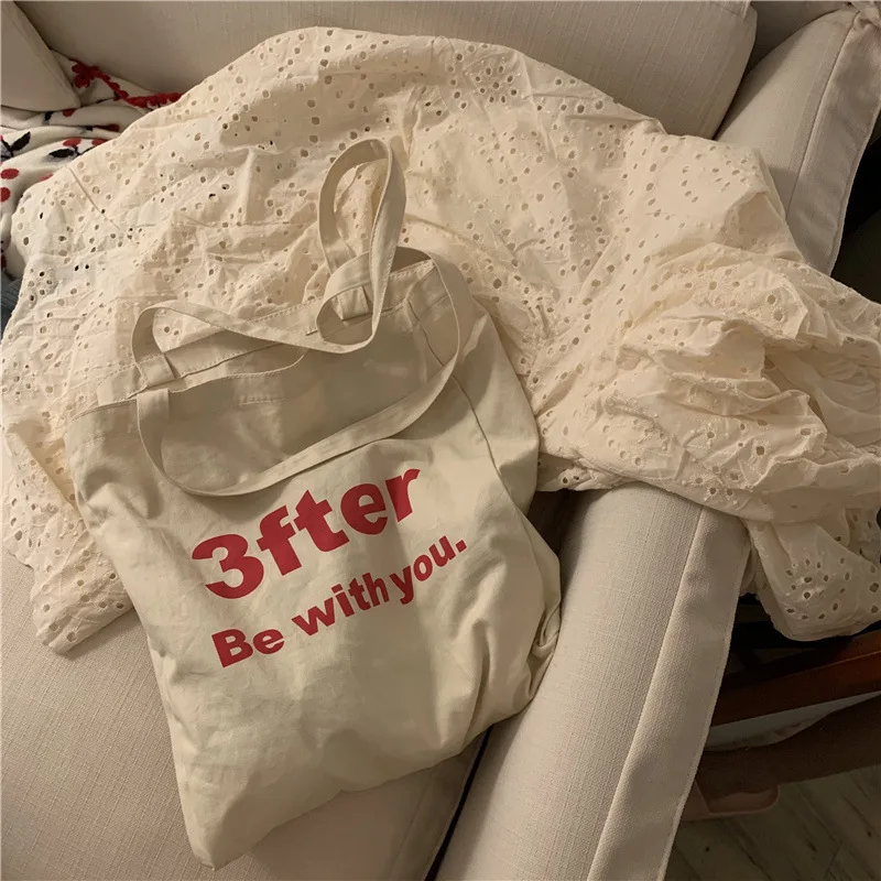 

Large Double-sided Canvas Bag Women Shoulder Handbag Female Letters Striped Reusable Shopping Ladies Designer Tote Beach Bag