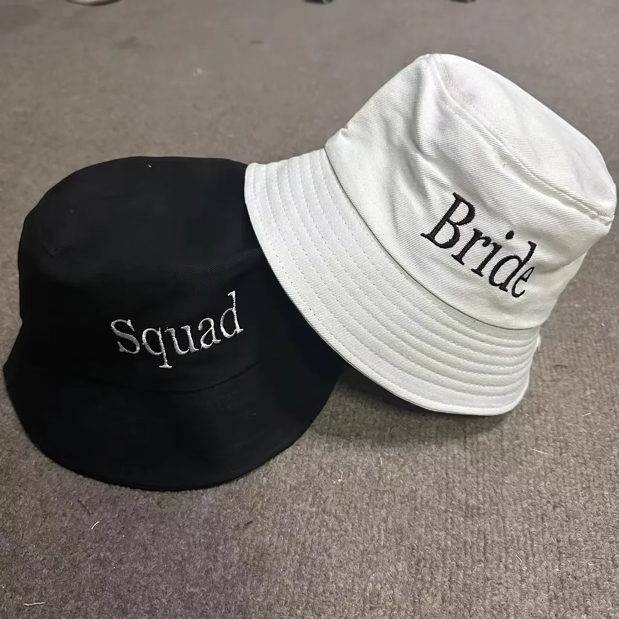 

Personalized Bucket Hats, Bride Wide brim bucket hats, Personalized Gift, Floppy Hat, Bachelorette Party Gift, Bridesmaid Gifts