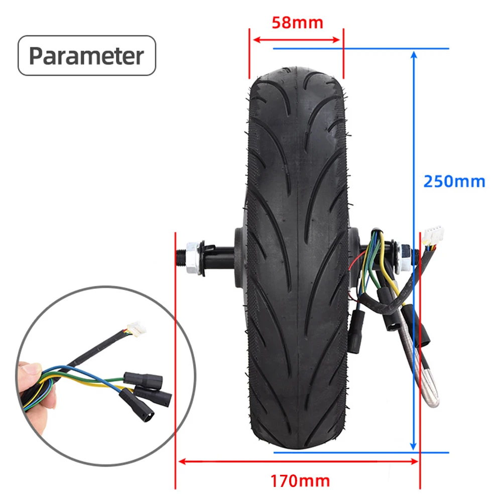 60/70-6.5 Motor Electric Scooter 36V 500W Engine Wheel For Ninebot Max G30 Electric Scooter Rear Driving Wheel Tire Motor Repair