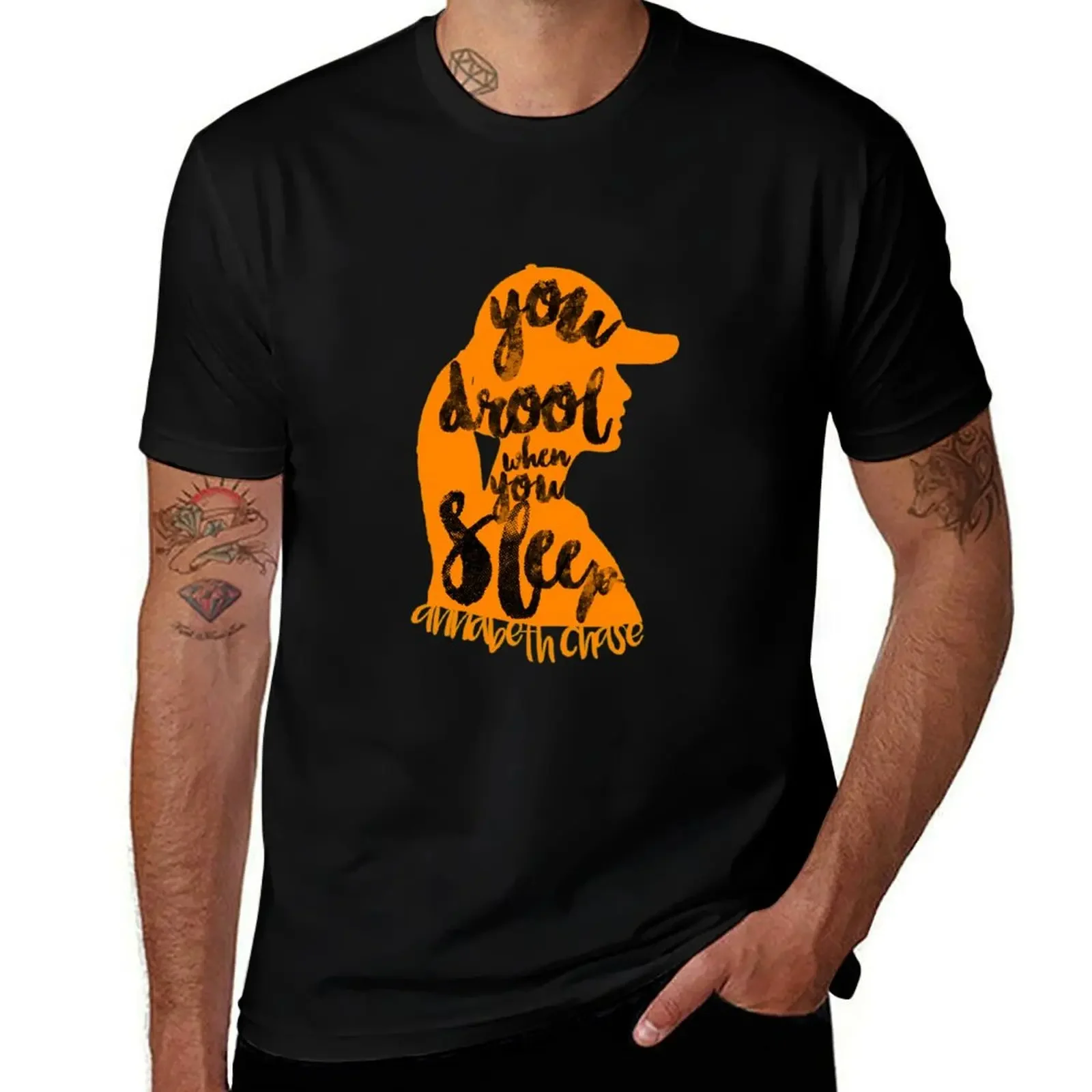 Percy Jackson Quote You Drool When You Sleep T-Shirt tees luxury t-shirt black t-shirts for men