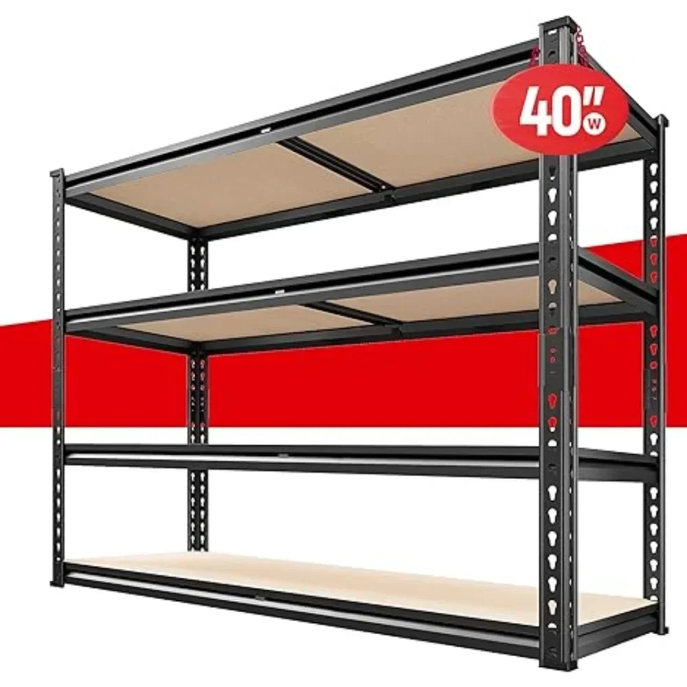 

2000LBS Garage Shelving,5 Tier Metal Shelves for Garage Shelves 72''H Storage Shelves Heavy Duty Shelving,20"D x 40"W x 60"H