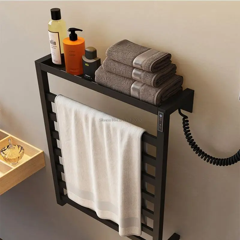 Smart Perforation-freies Elektrische Heizung Handtuch Rack Haushalt Bad Desinfektion Handtuch Trocknen Rack Bad Handtuch Rack