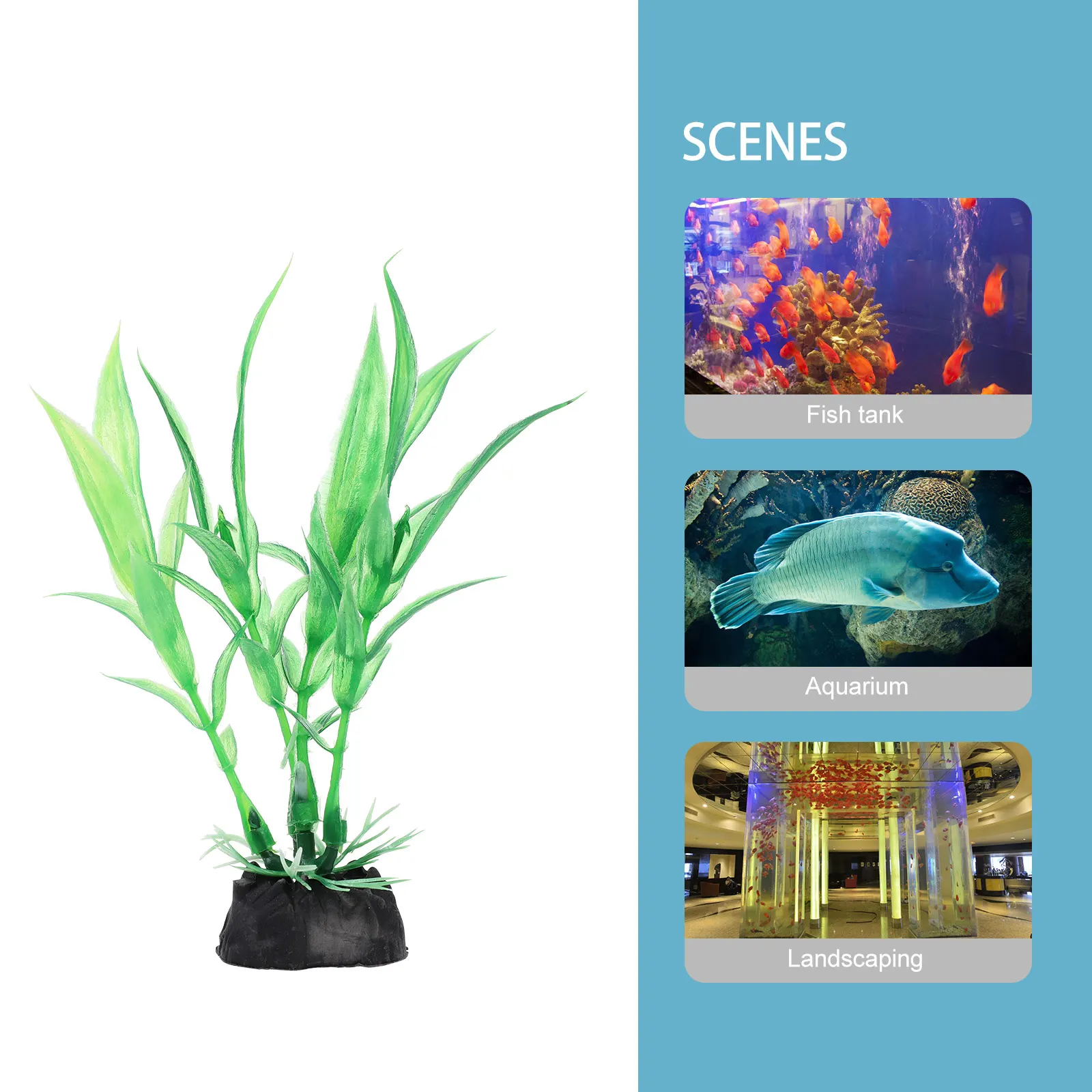 

20Pcs Fish Tank Plastic Plants Artificial Aquatic Decorations Lifelike Simulation Aquarium Landscape Decors Aquarium Decorations