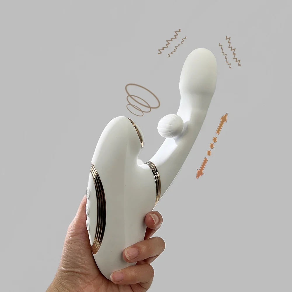 Luna Clitoral Vibrator for Women - Suction Thrusting G-Spot Dildo Adult Sex Toy with Vibration Storking Penetration for Girls